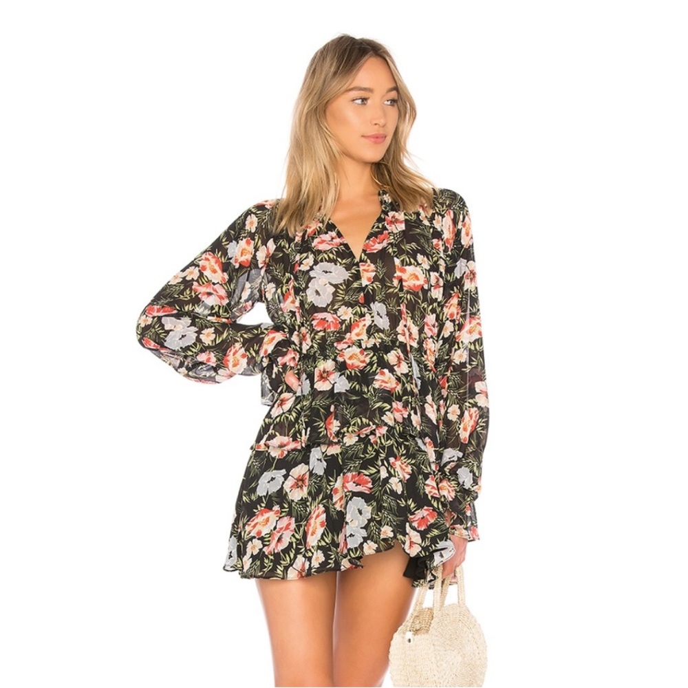 Tularosa Kenya Floral Long Sleeve Dress